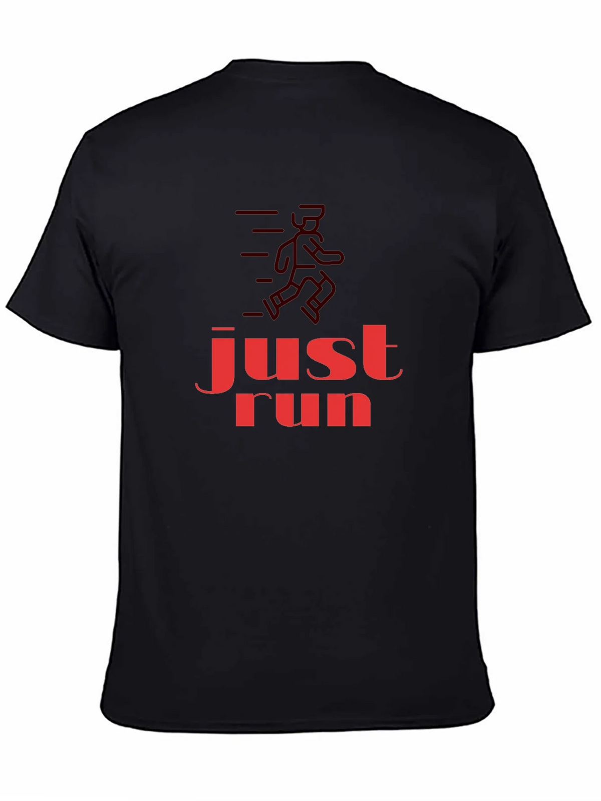 Just Run Graphic T-Shirt - Black product image 4