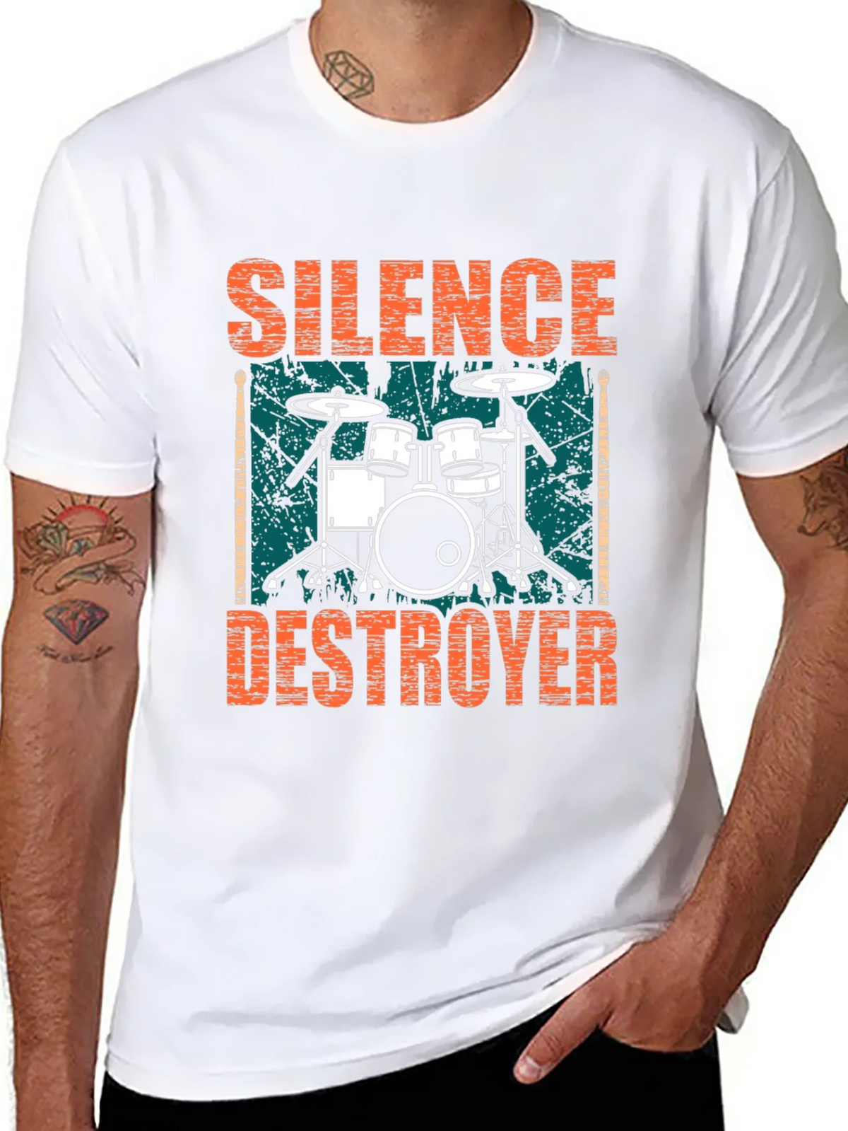 Silence Destroyer Drummer T-Shirt product image 7