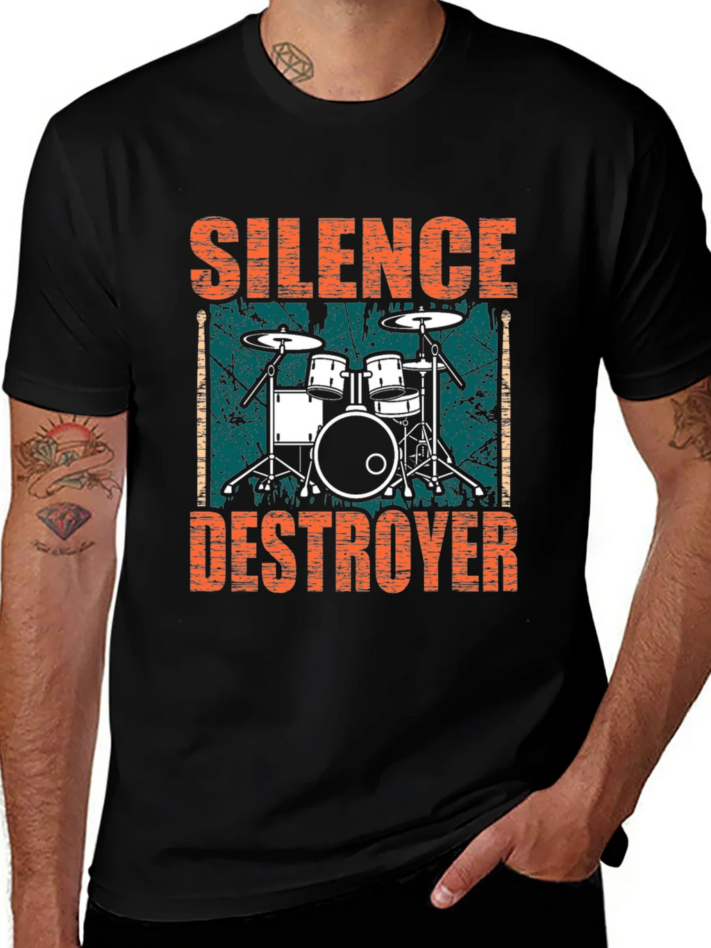Silence Destroyer Drummer T-Shirt product image 1