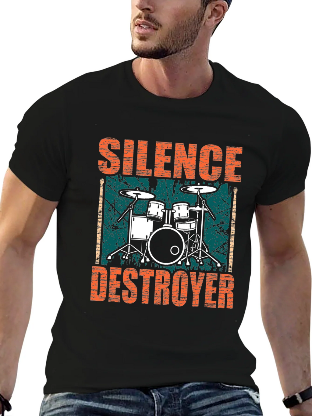 Silence Destroyer Drummer T-Shirt product image 6