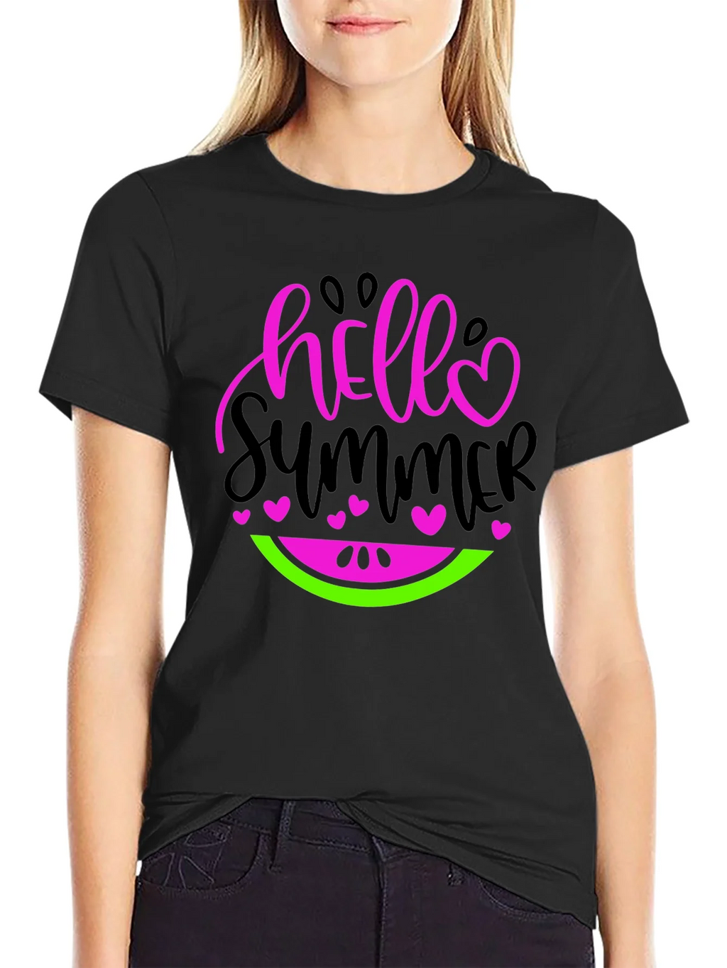 Hello Summer Watermelon Graphic Tee product image 2