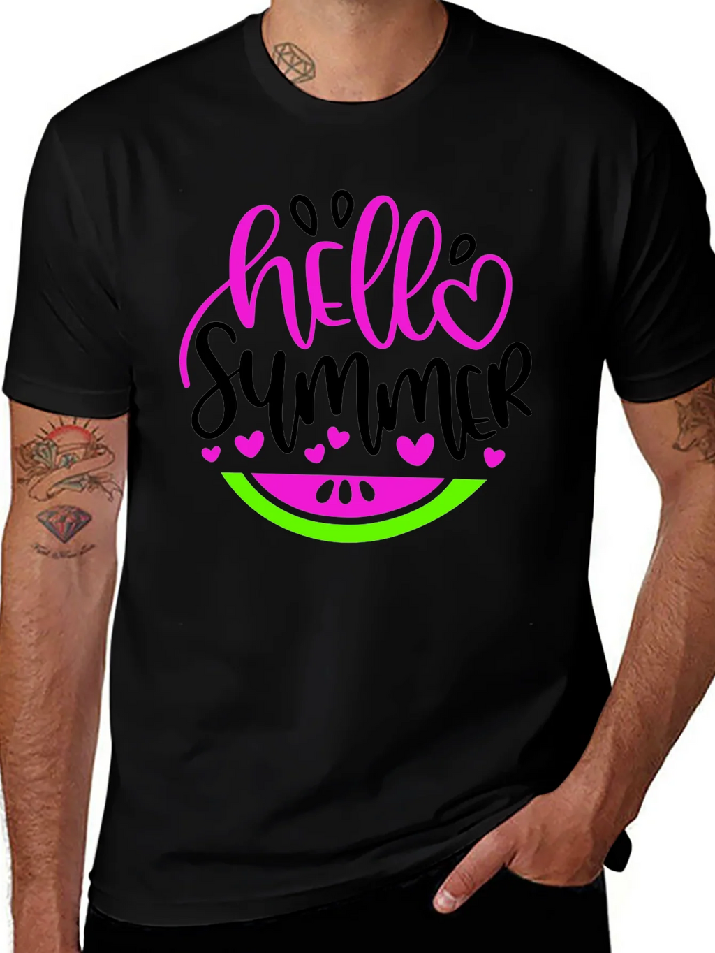 Hello Summer Watermelon Graphic Tee product image 1