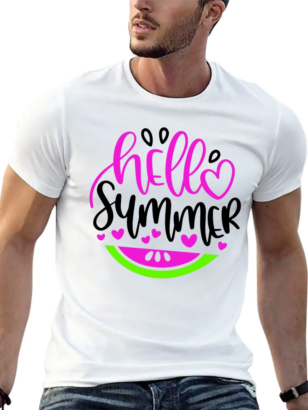 Hello Summer Watermelon Graphic Tee product image 12
