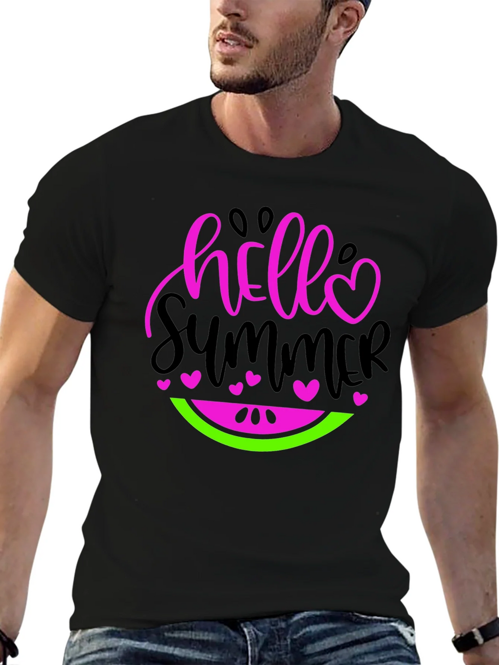 Hello Summer Watermelon Graphic Tee product image 6