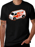 Black T-Shirt with Custom Van Graphic product image 1