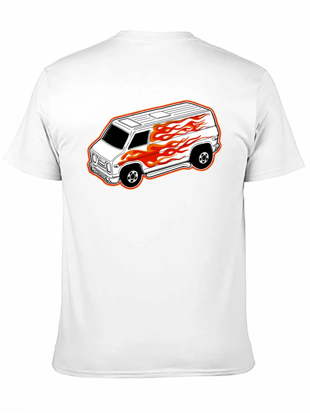 Black T-Shirt with Custom Van Graphic product image 10