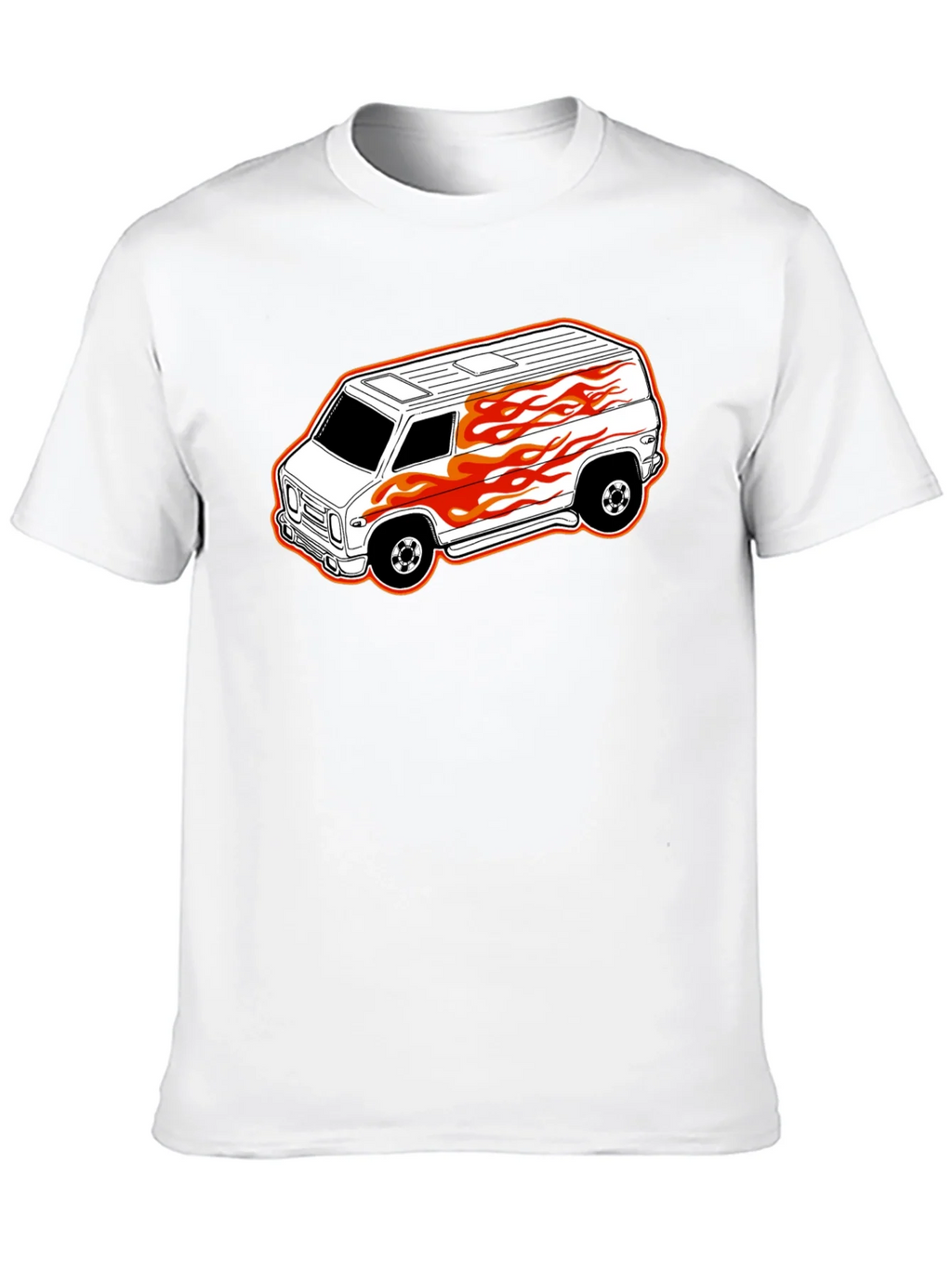 Black T-Shirt with Custom Van Graphic product image 9