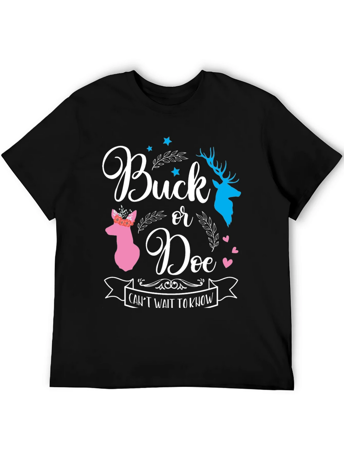 Buck or Doe Gender Reveal T-Shirt product image 4