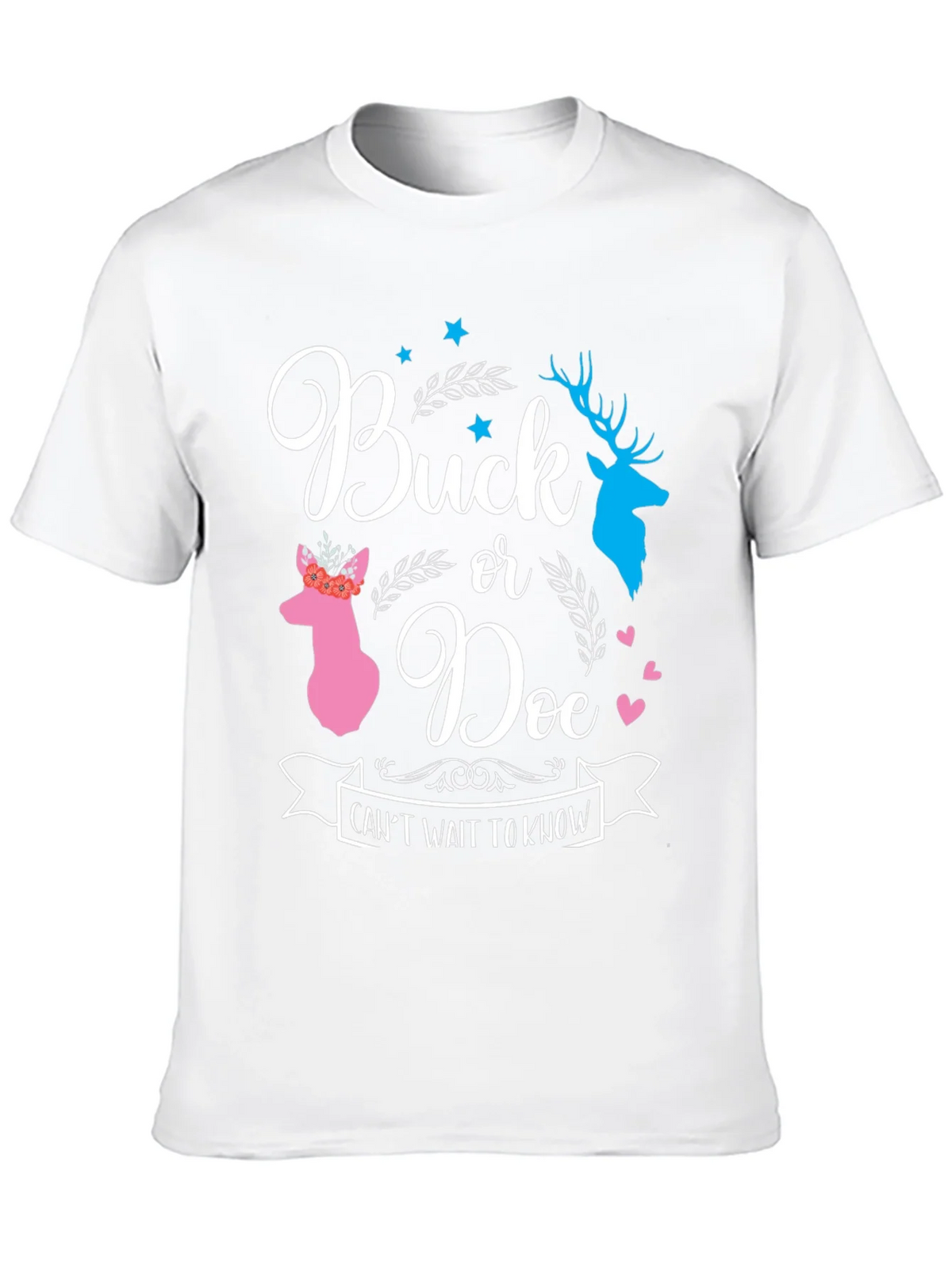 Buck or Doe Gender Reveal T-Shirt product image 8