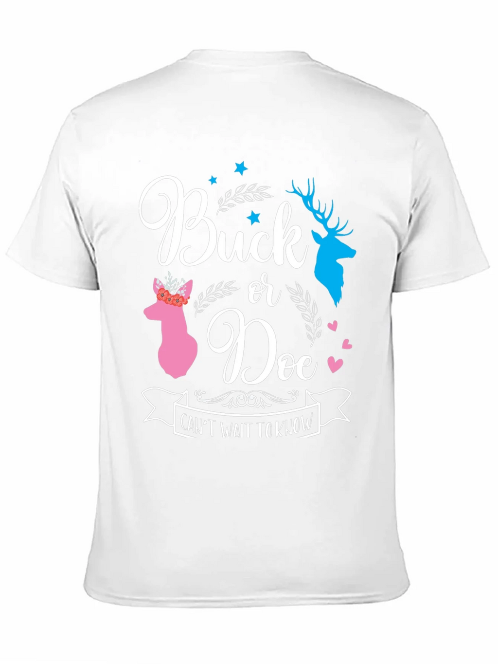 Buck or Doe Gender Reveal T-Shirt product image 9