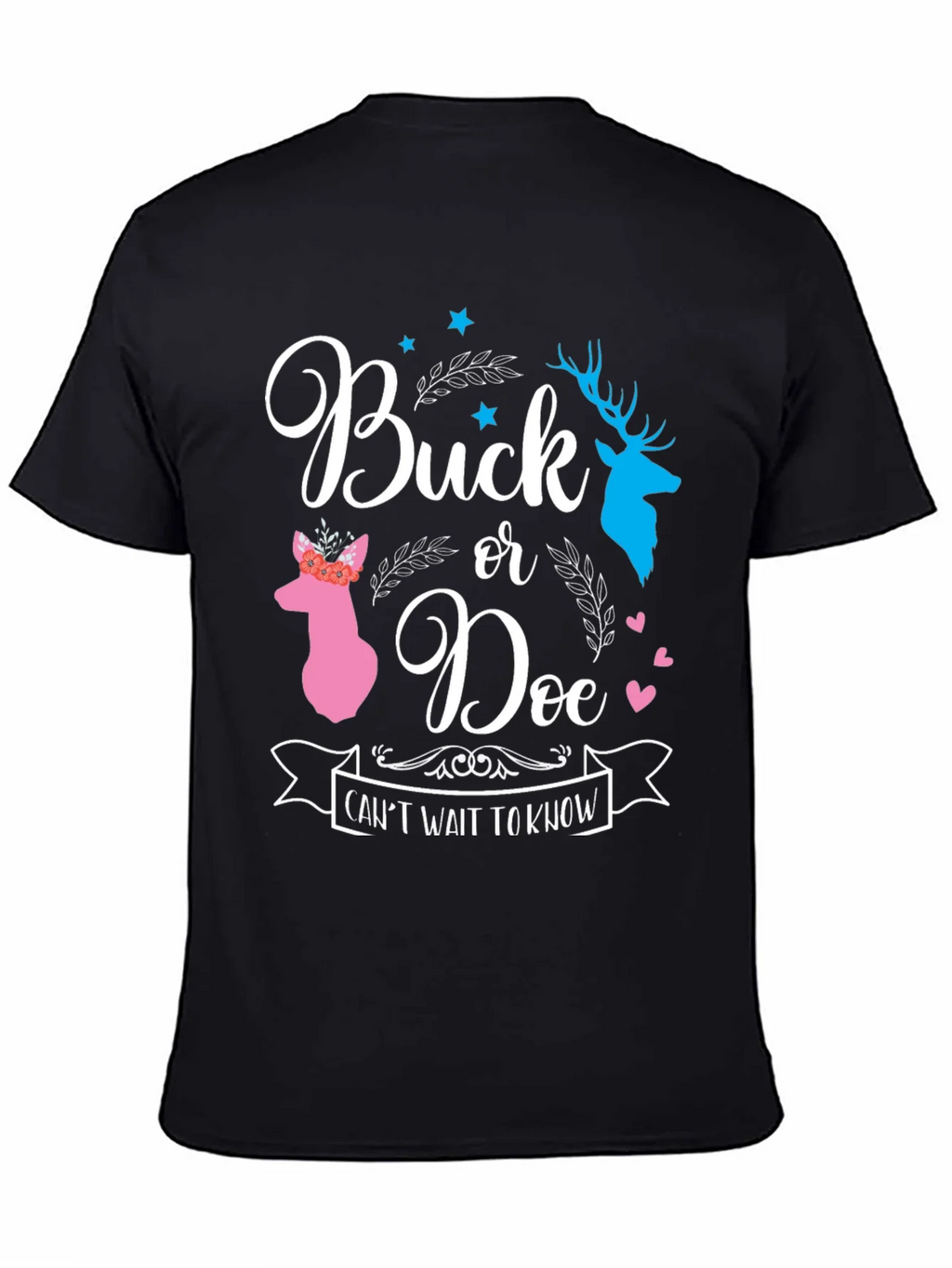 Buck or Doe Gender Reveal T-Shirt product image 3