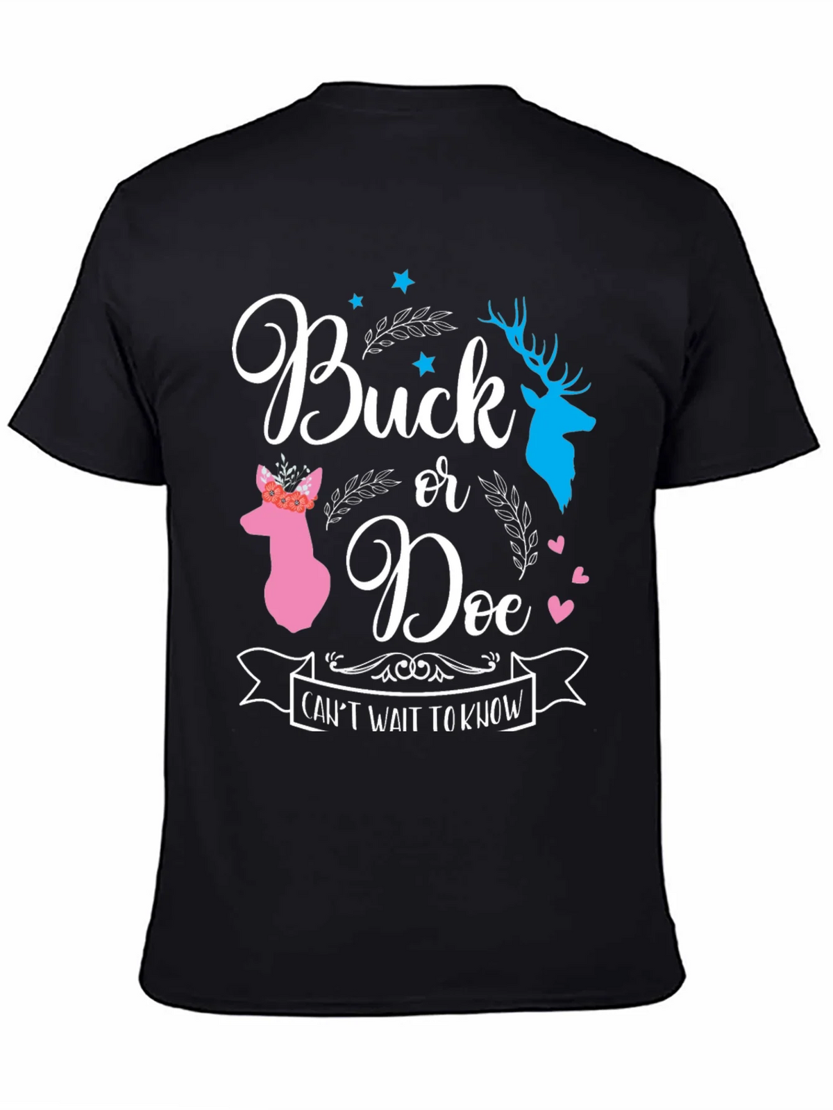 Buck or Doe Gender Reveal T-Shirt product image 3