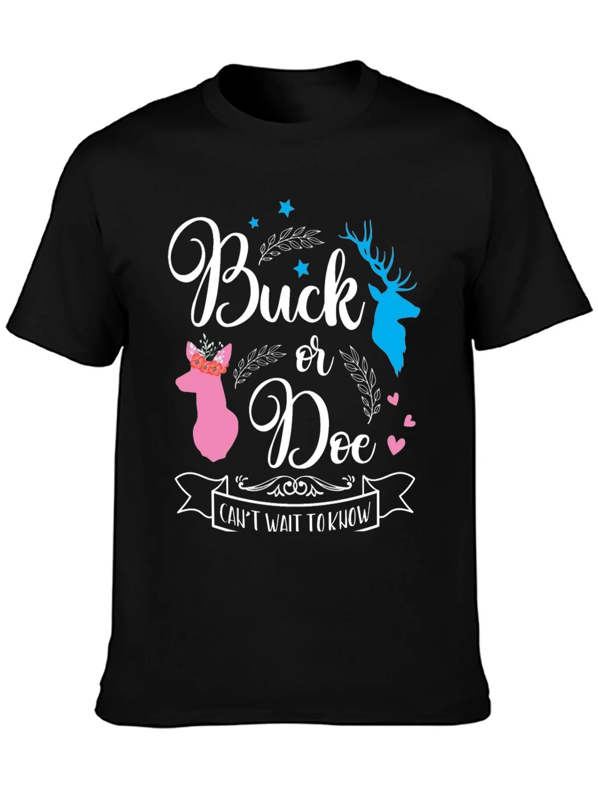 Buck or Doe Gender Reveal T-Shirt product image 2