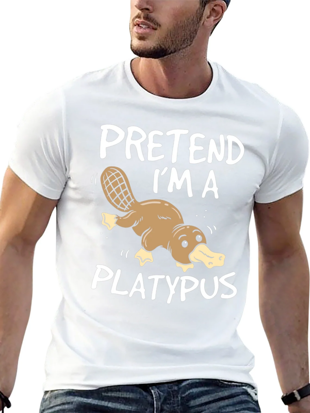 Pretend Im a Platypus Funny T-Shirt product image 9