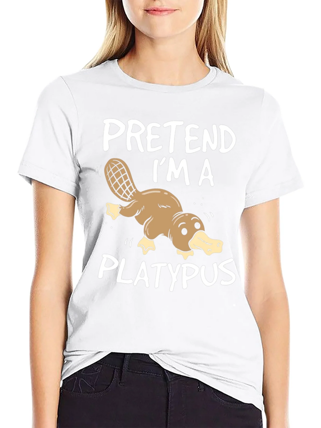 Pretend Im a Platypus Funny T-Shirt product image 6