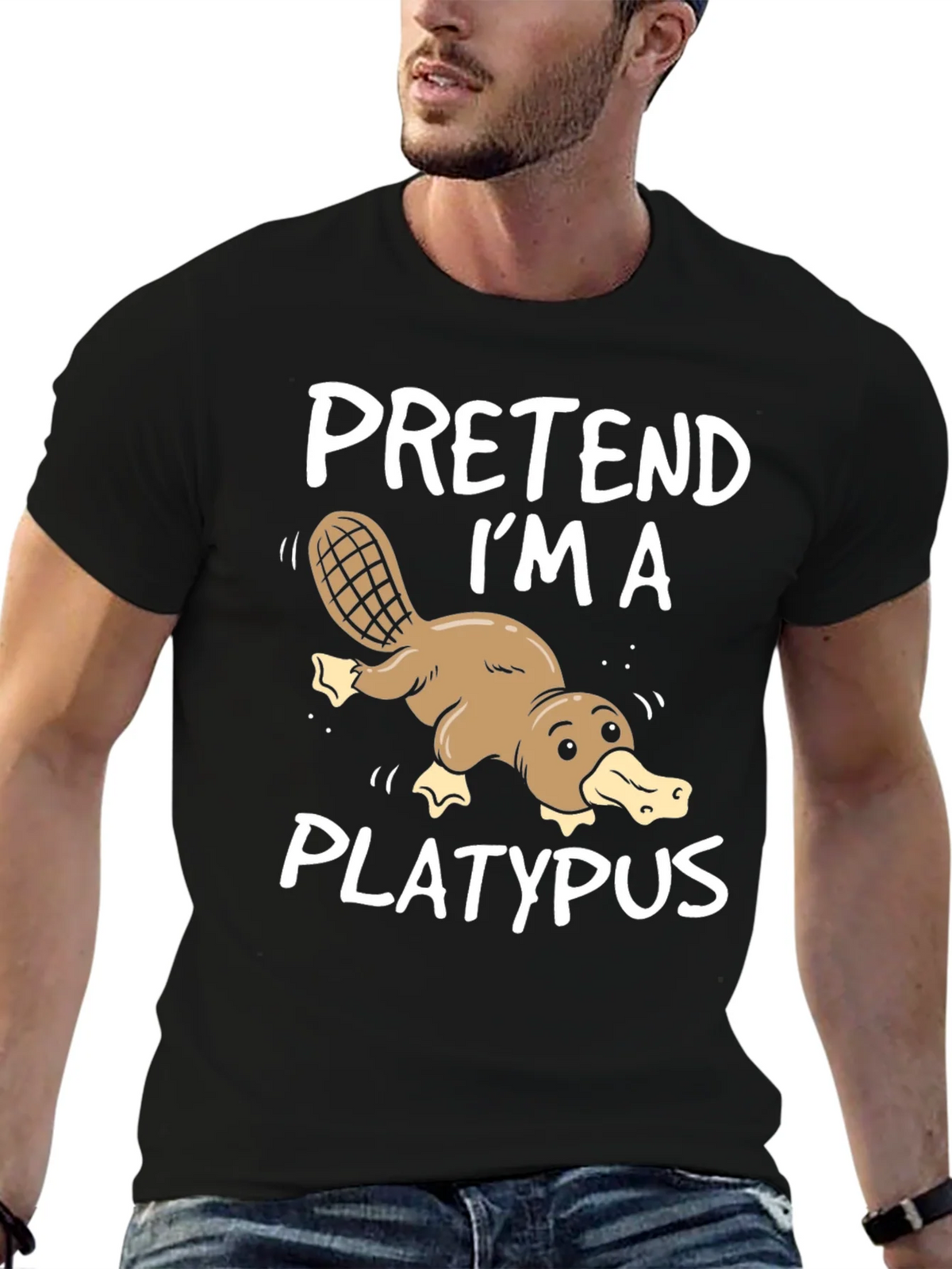 Pretend Im a Platypus Funny T-Shirt product image 5