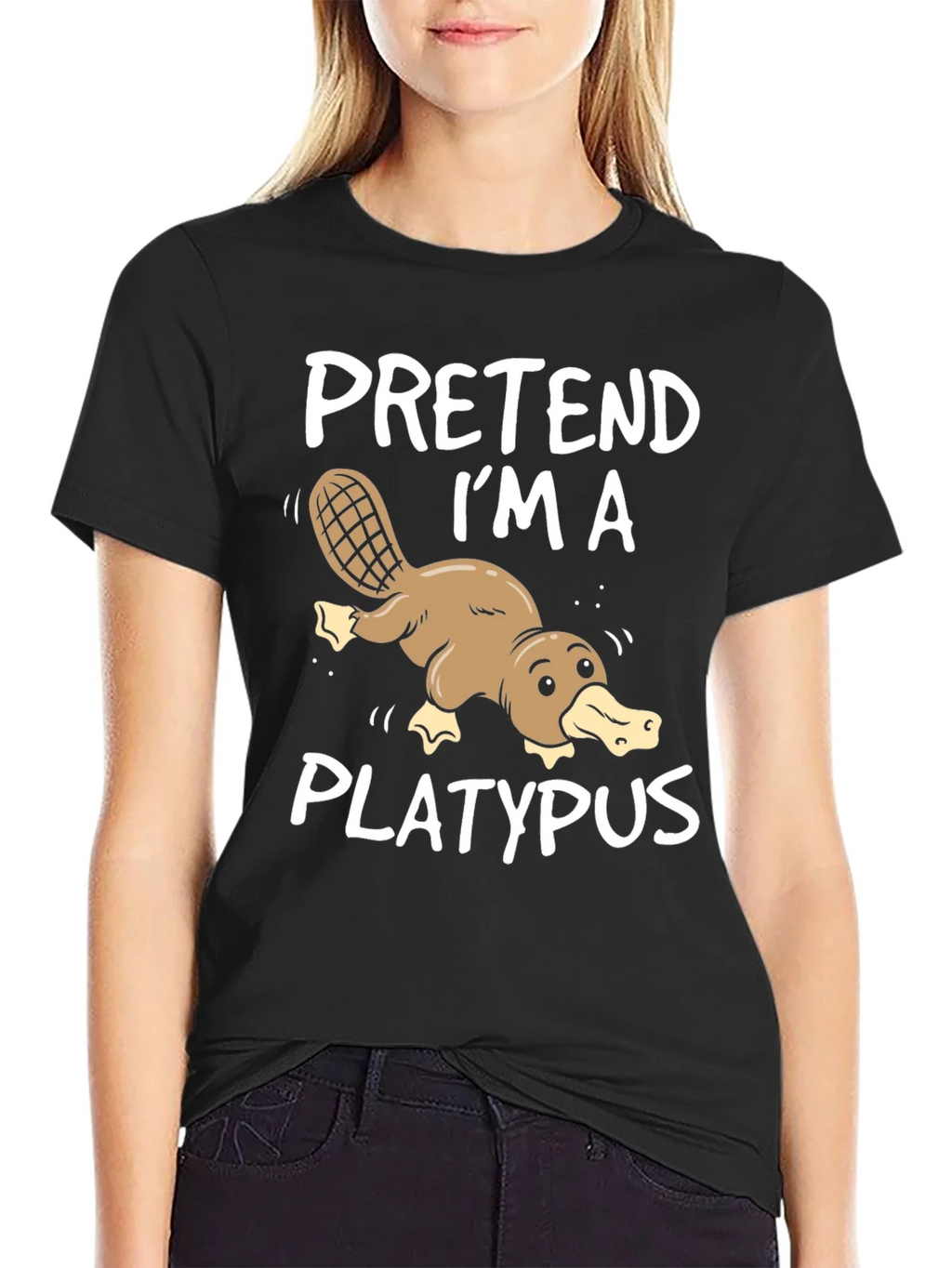 Pretend Im a Platypus Funny T-Shirt product image 2