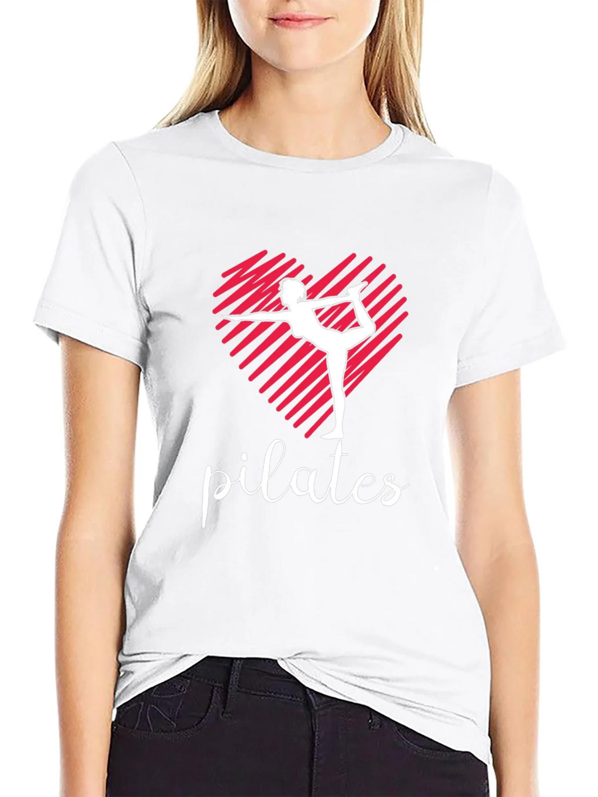 Pilates Heart T-Shirt - Yoga Fitness Tee product image 8