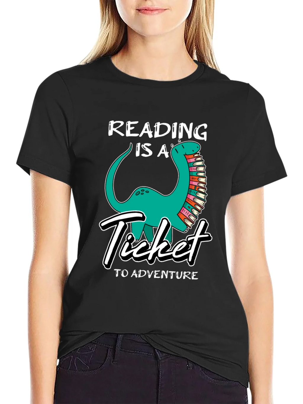 Reading Dinosaur Graphic Tee product image 2