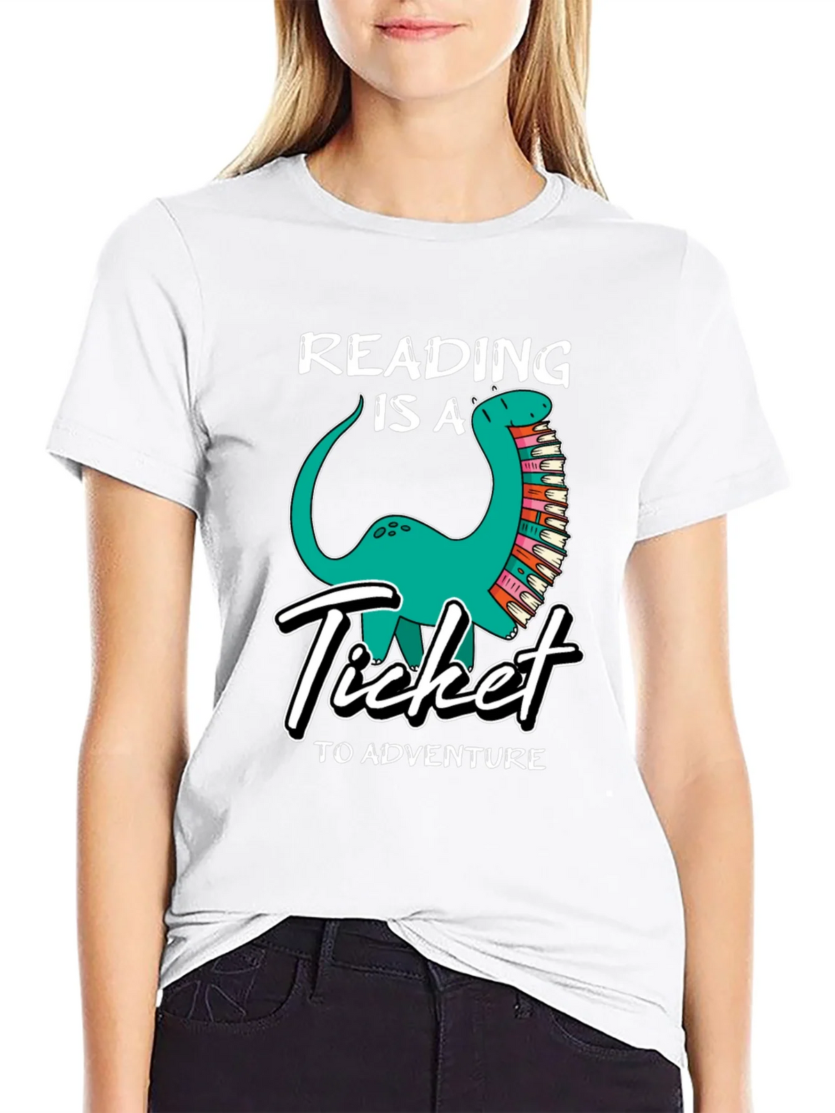 Reading Dinosaur Graphic Tee product image 8