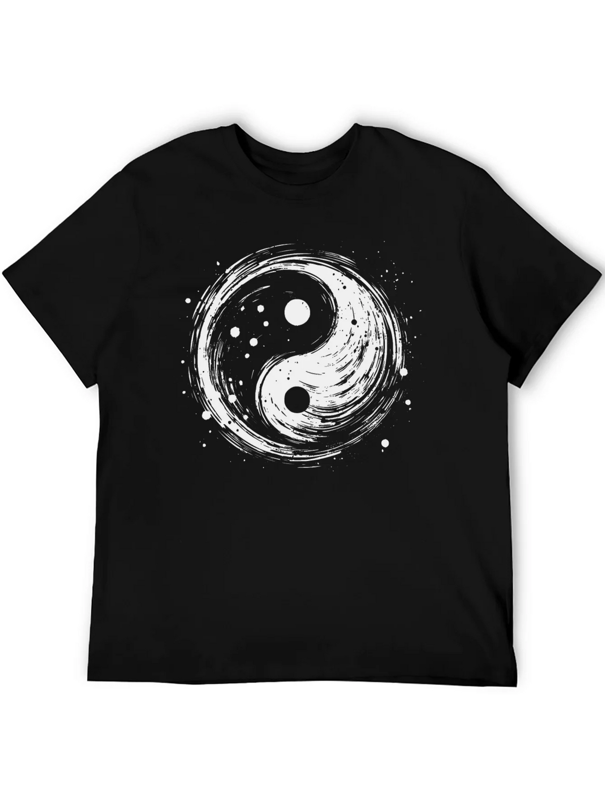 Yin Yang Graphic T-Shirt - Black Cotton Tee product image 5