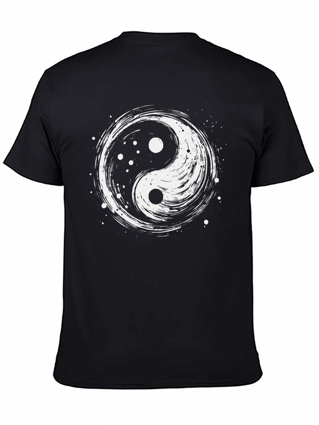Yin Yang Graphic T-Shirt - Black Cotton Tee product image 4