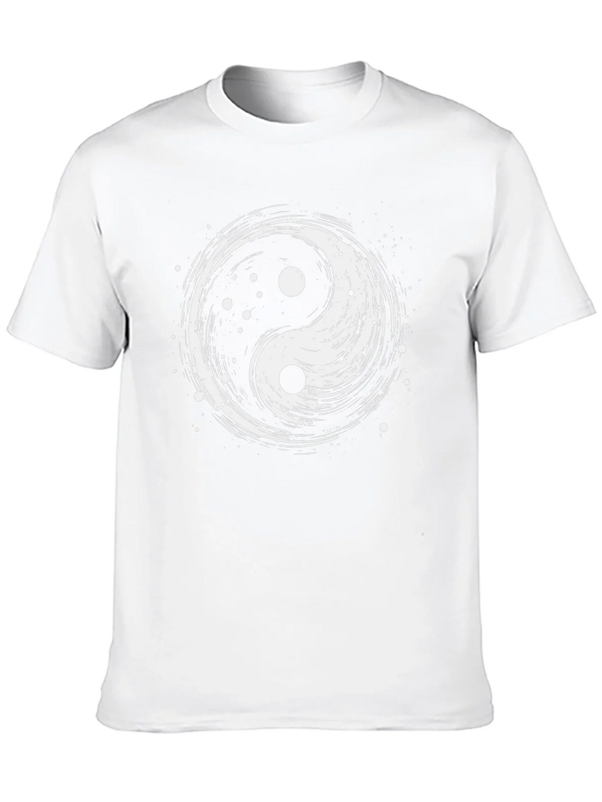 Yin Yang Graphic T-Shirt - Black Cotton Tee product image 9
