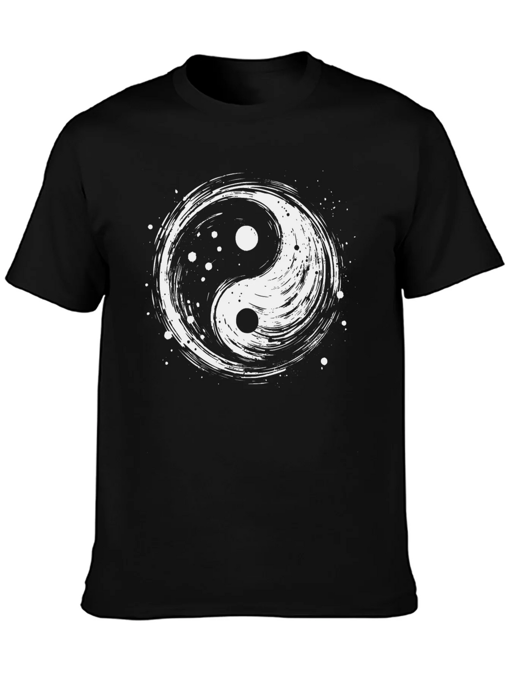 Yin Yang Graphic T-Shirt - Black Cotton Tee product image 3