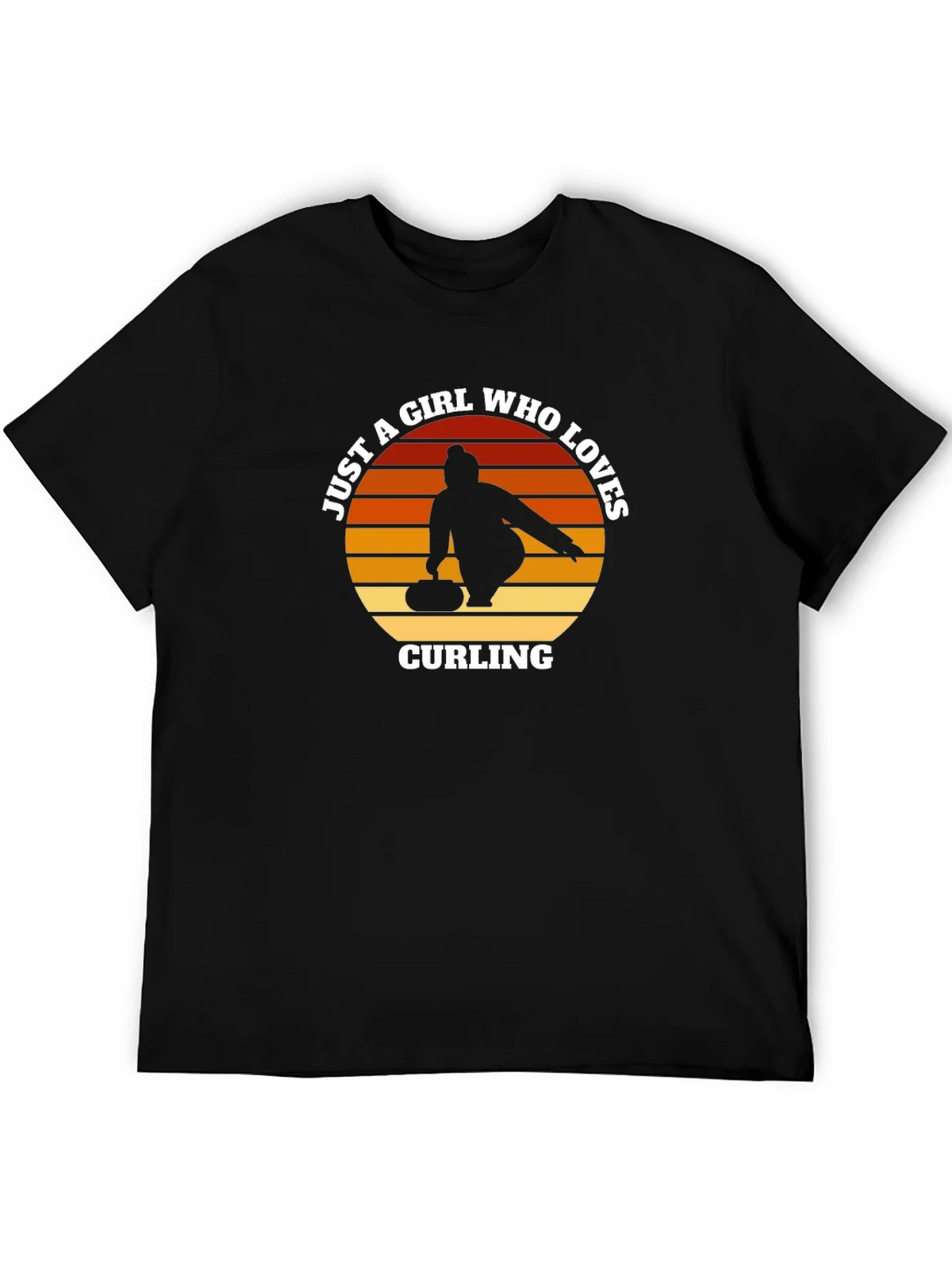 Curling Girl T-Shirt - Just A Who Loves Tee product image 4