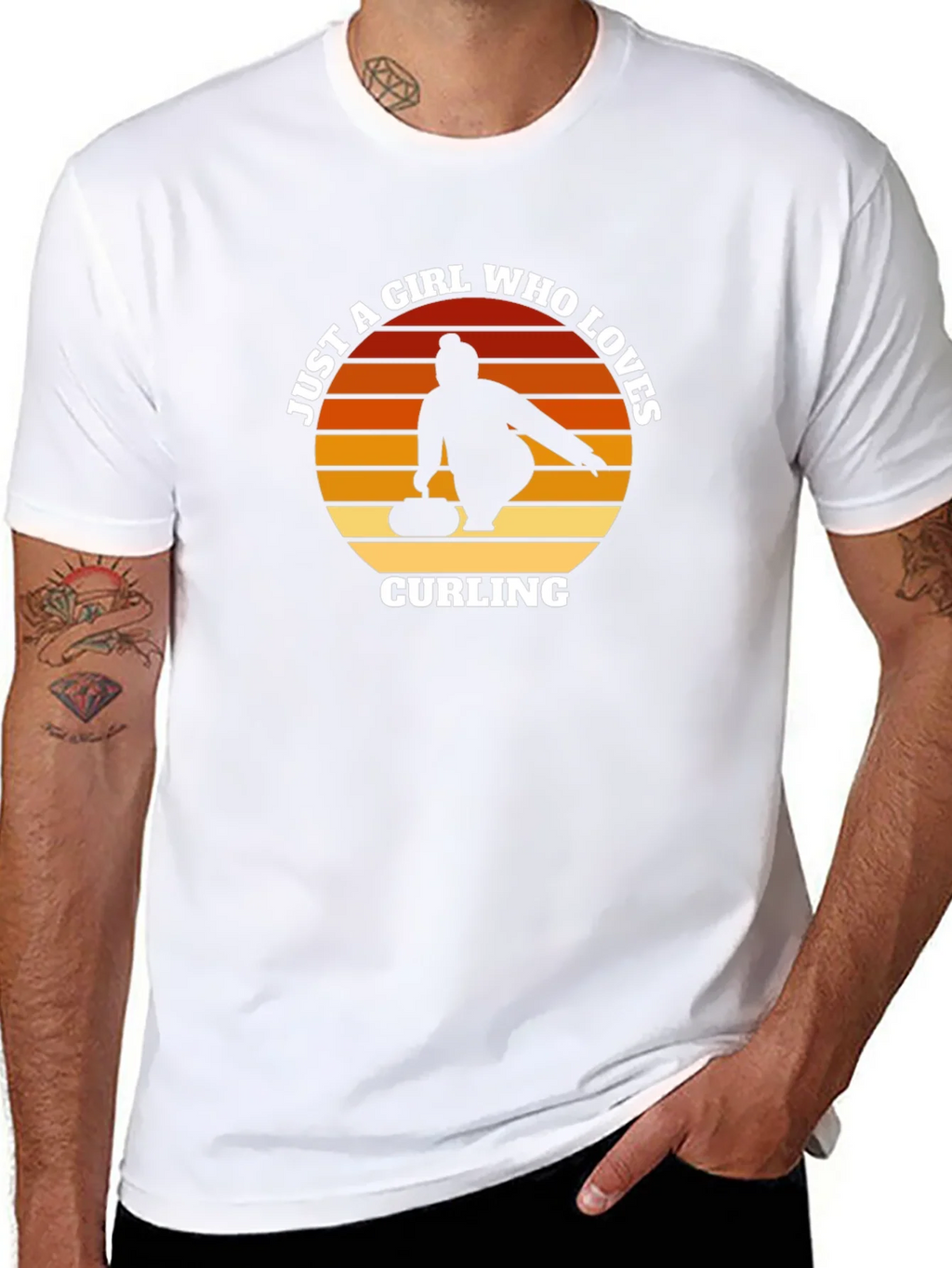 Curling Girl T-Shirt - Just A Who Loves Tee product image 6