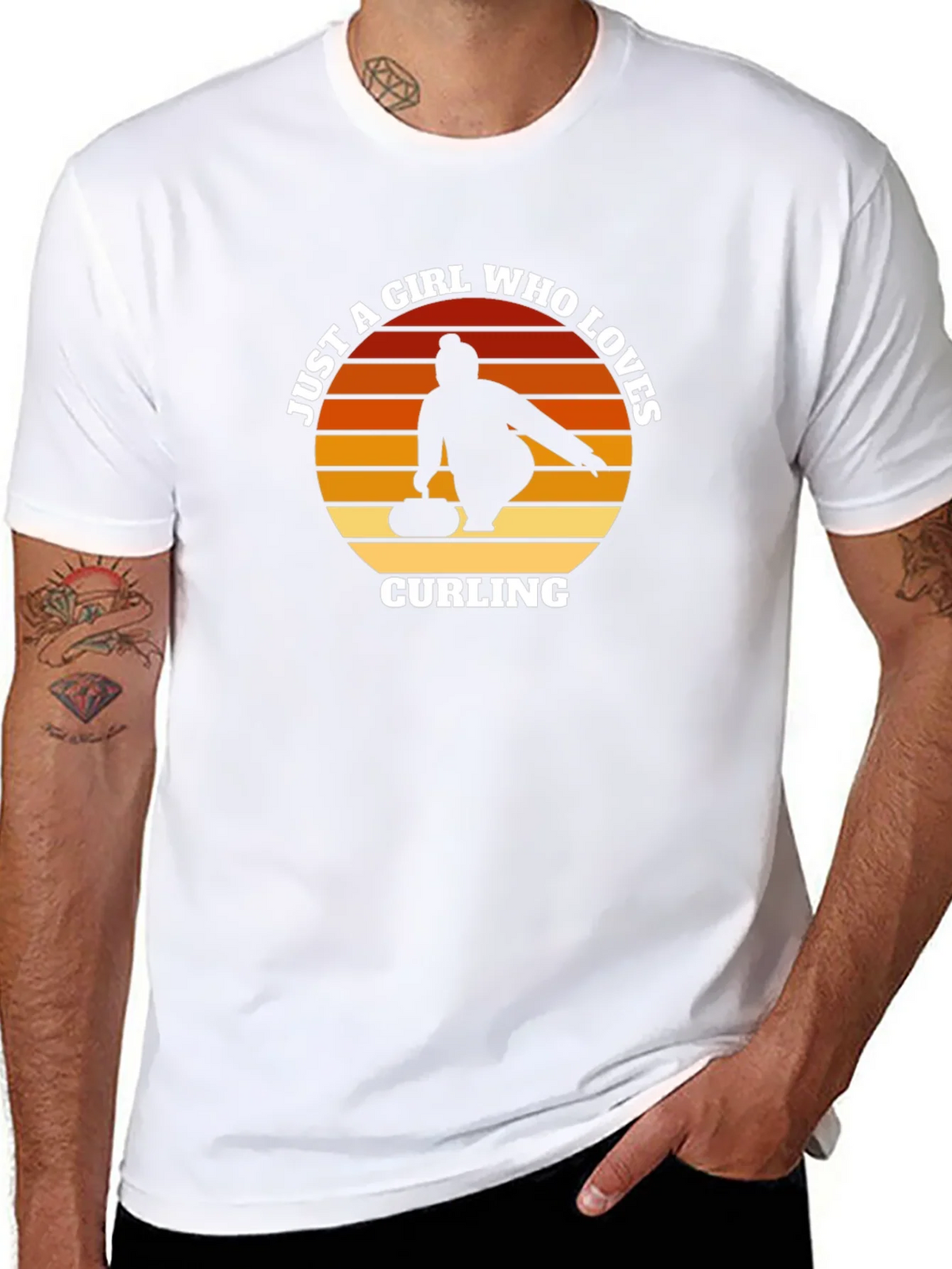 Curling Girl T-Shirt - Just A Who Loves Tee product image 6