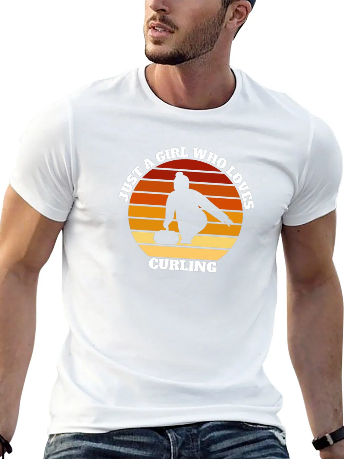 Curling Girl T-Shirt - Just A Who Loves Tee product image 11