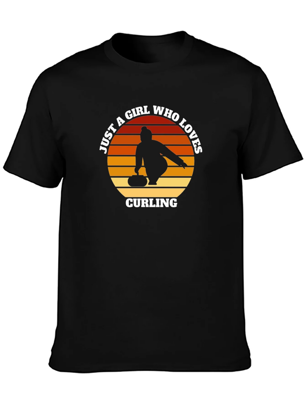 Curling Girl T-Shirt - Just A Who Loves Tee product image 2