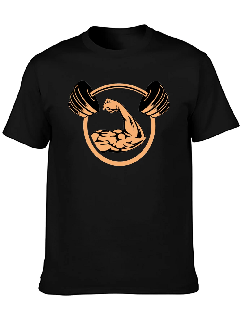 Muscle Gym T-Shirt - Fitness Design Black Tee product image 3