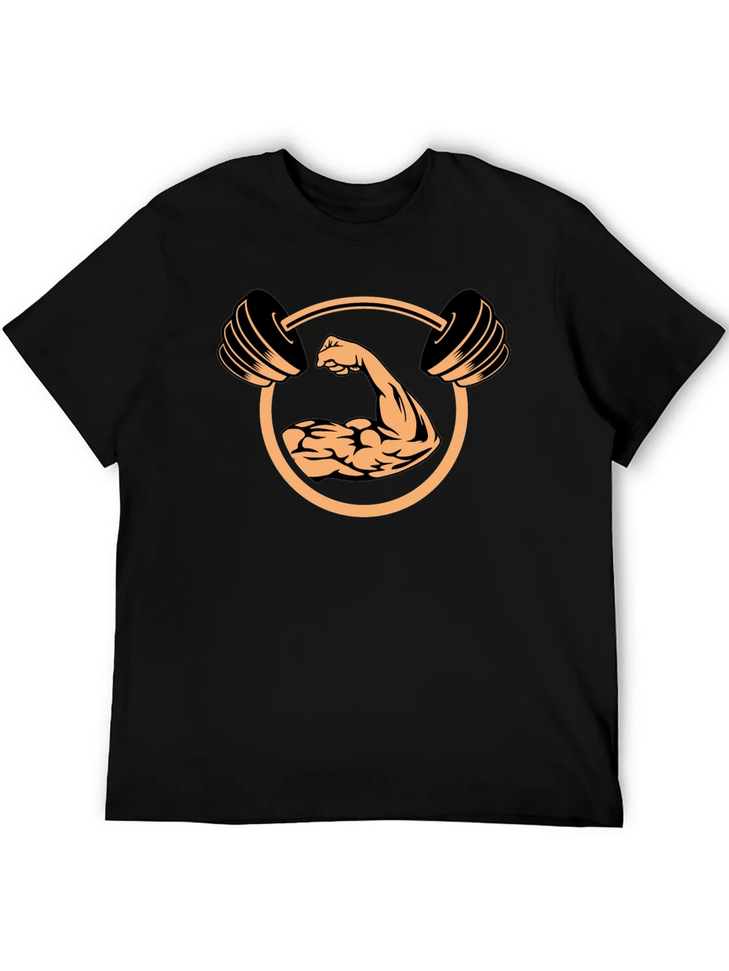 Muscle Gym T-Shirt - Fitness Design Black Tee product image 5