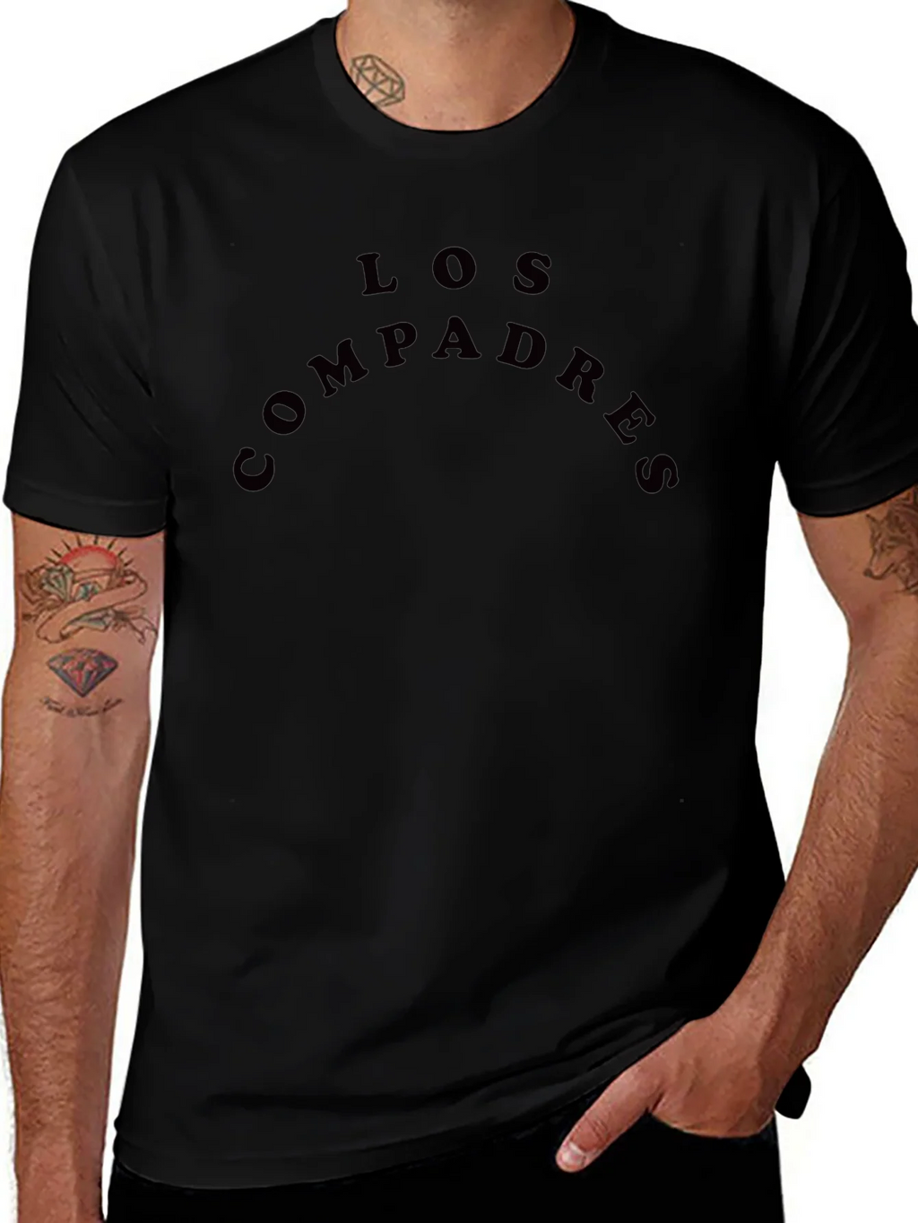 Los Compadres Black T-Shirt product image 1