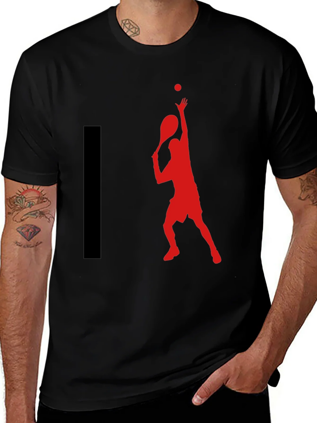 Tennis Player Graphic T-Shirt product image 1