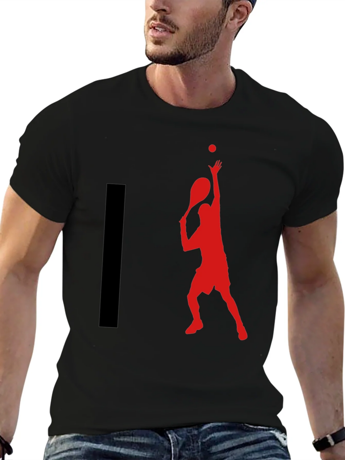 Tennis Player Graphic T-Shirt product image 3