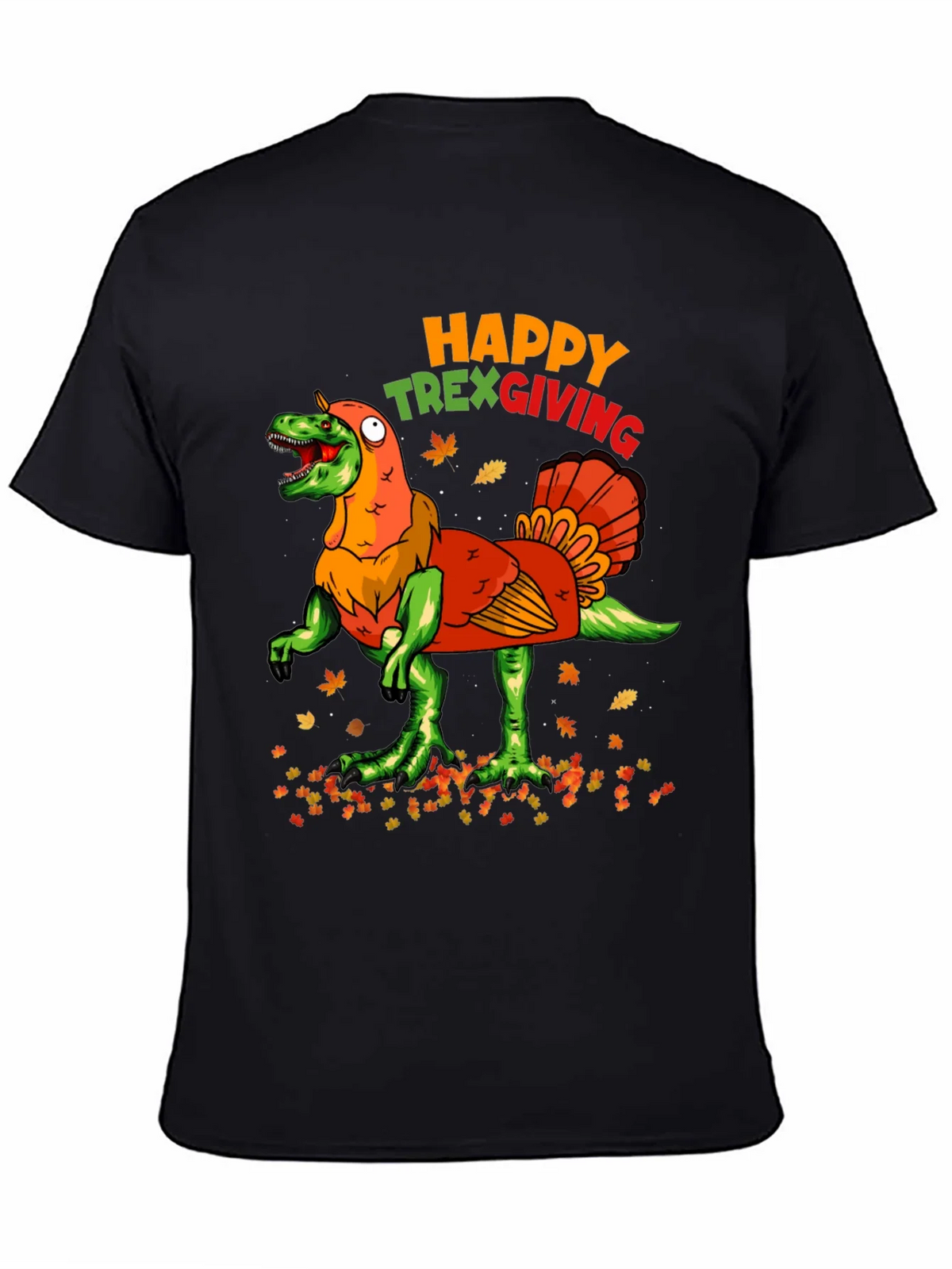 Happy Trexgiving T-Shirt Funny Thanksgiving Turkey Dinosaur product image 4