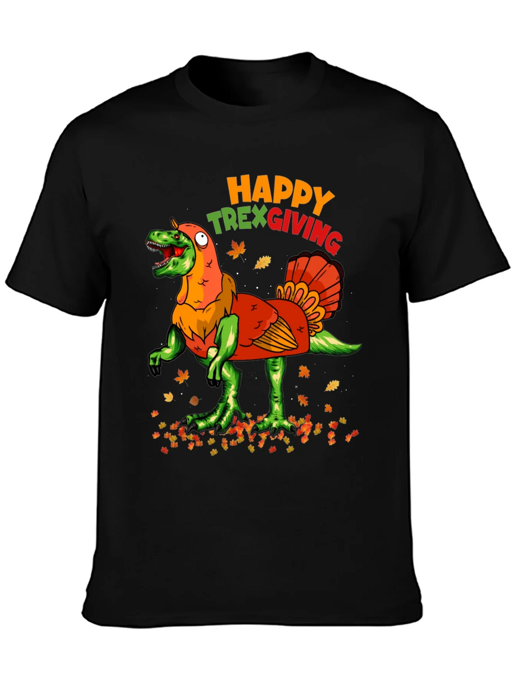 Happy Trexgiving T-Shirt Funny Thanksgiving Turkey Dinosaur product image 3