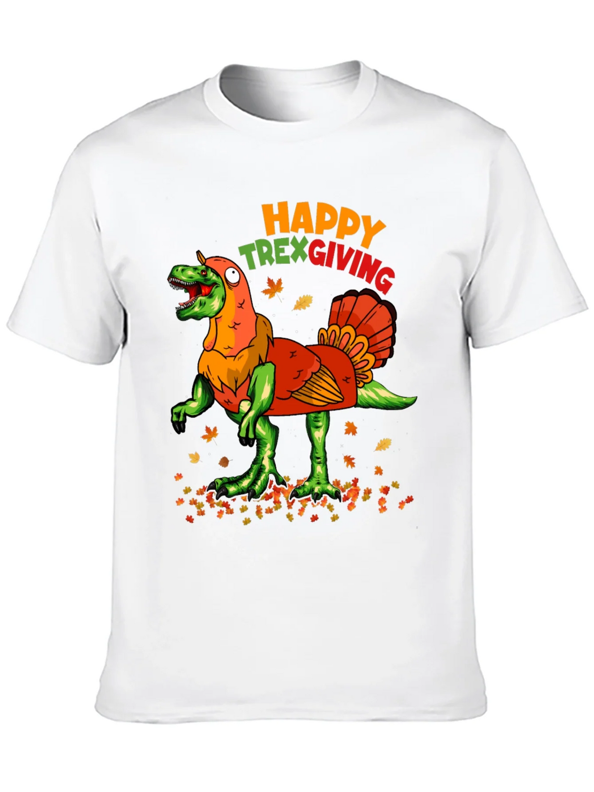 Happy Trexgiving T-Shirt Funny Thanksgiving Turkey Dinosaur product image 9