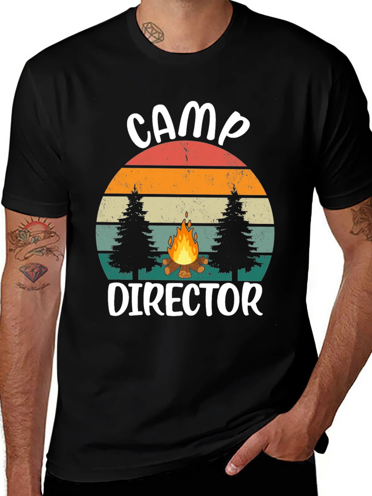 Camp Director Graphic Tee - Retro Camping Shirt product image 1