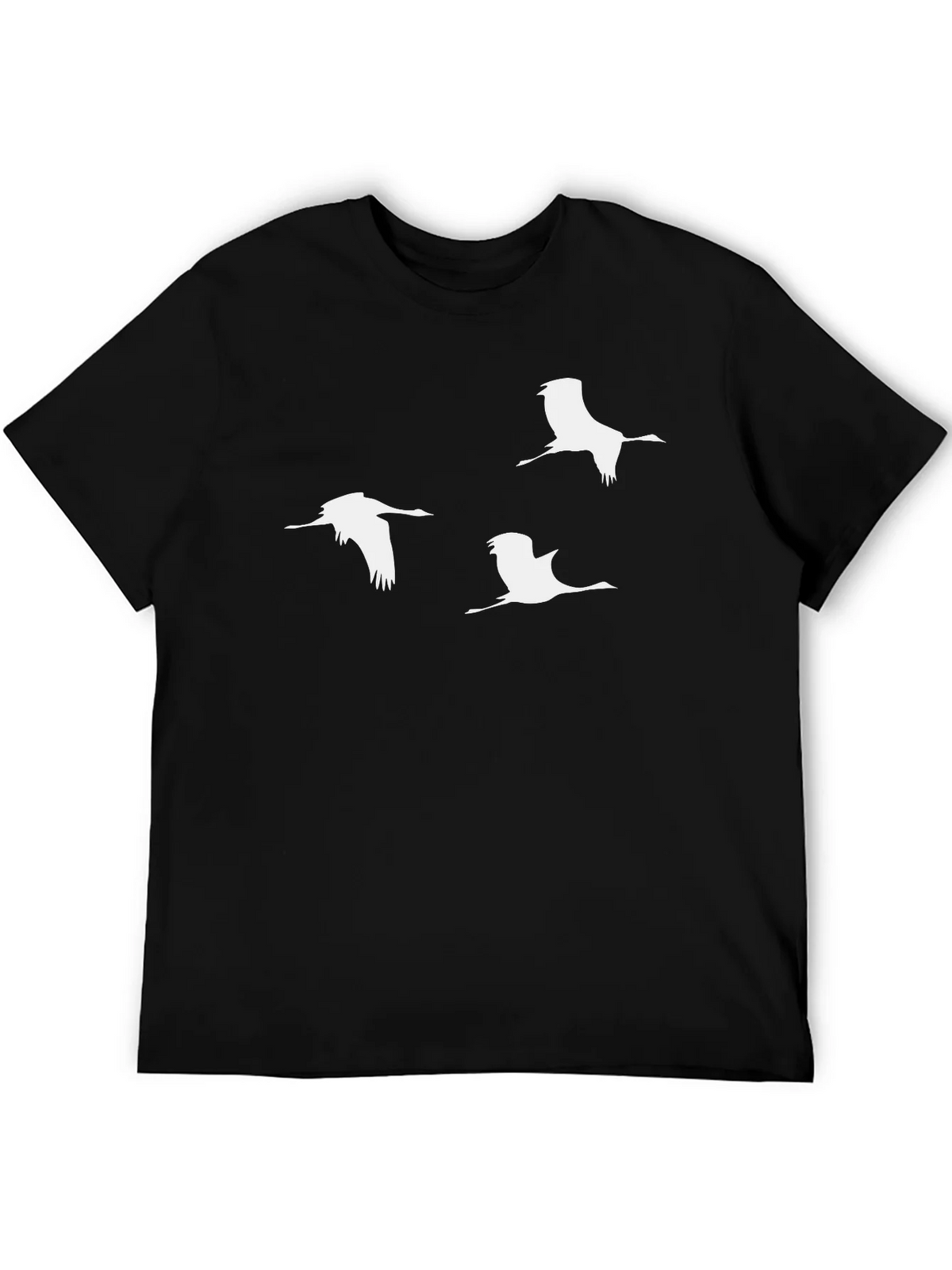Mens Crane Graphic T-Shirt - Black product image 5