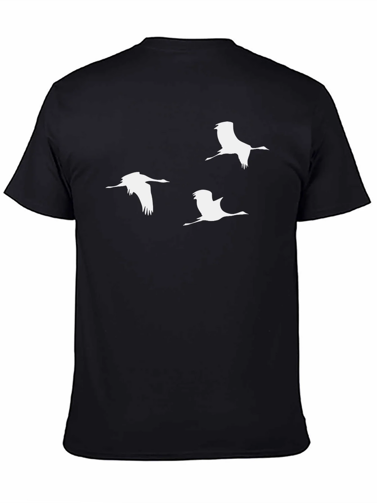 Mens Crane Graphic T-Shirt - Black product image 4