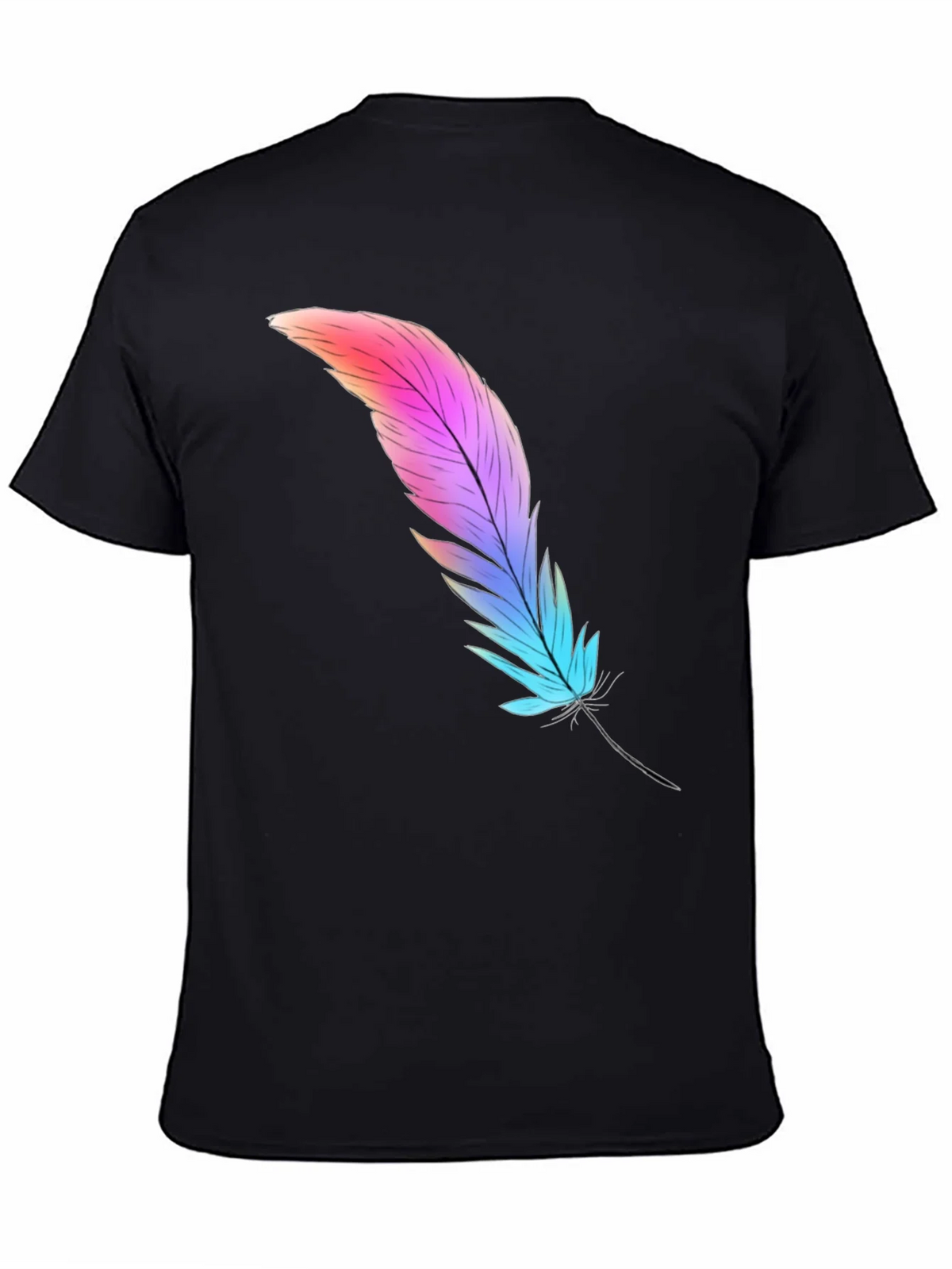 Feather Graphic Tee - Soft Cotton Blend product image 4