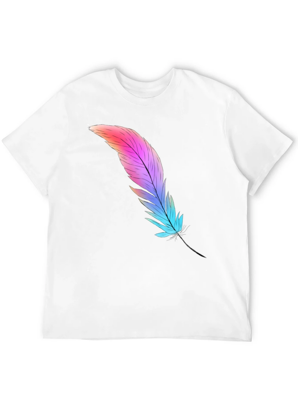 Feather Graphic Tee - Soft Cotton Blend product image 10