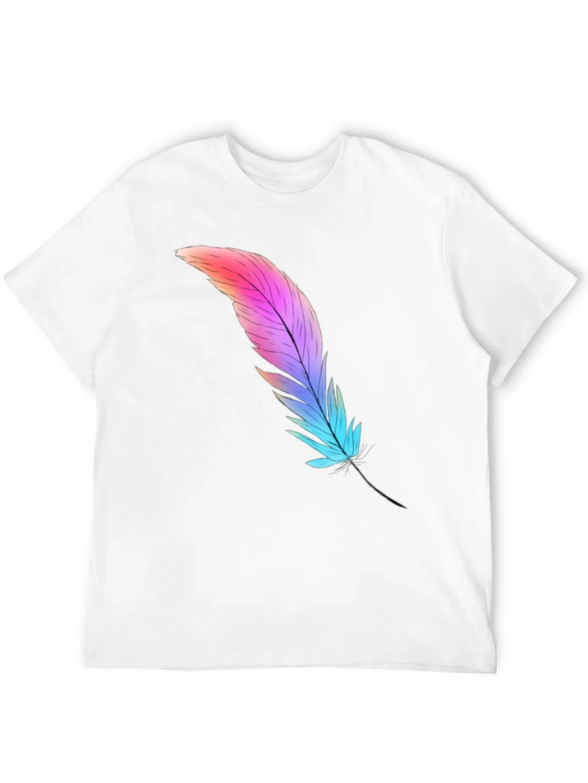 Feather Graphic Tee - Soft Cotton Blend product image 10