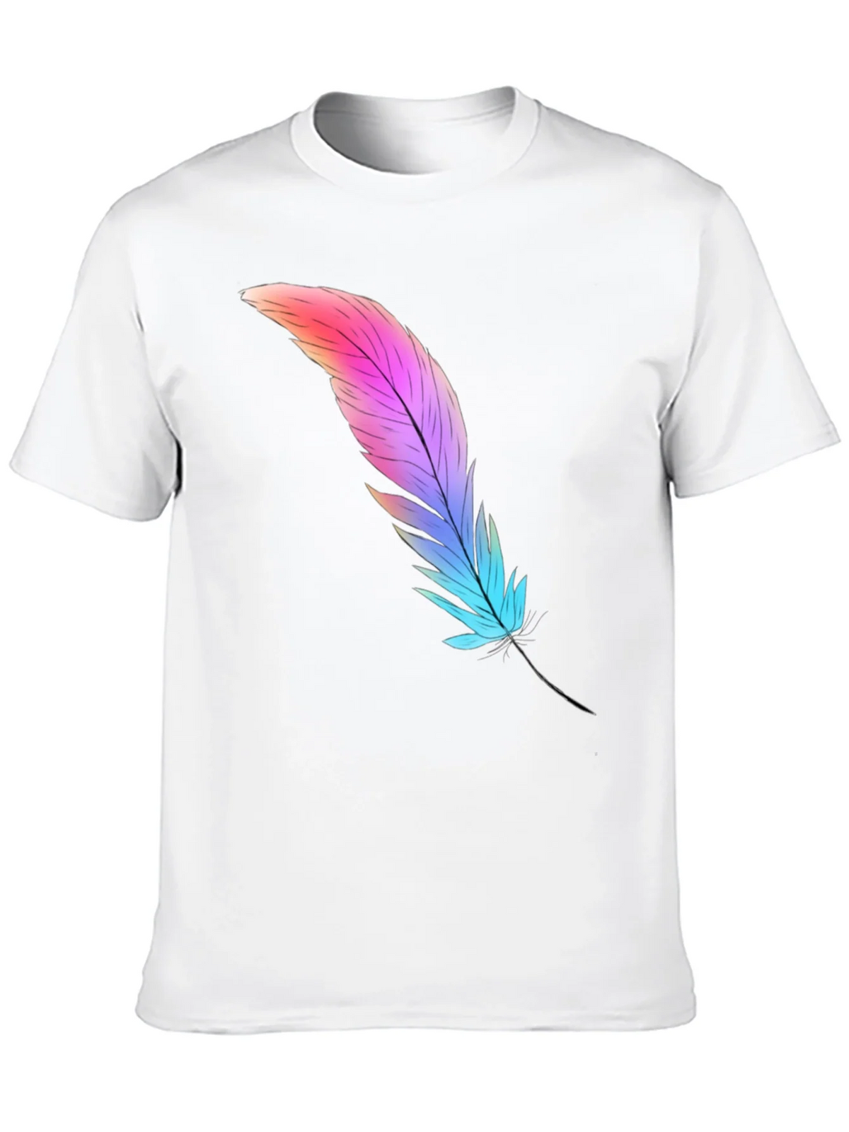 Feather Graphic Tee - Soft Cotton Blend product image 8