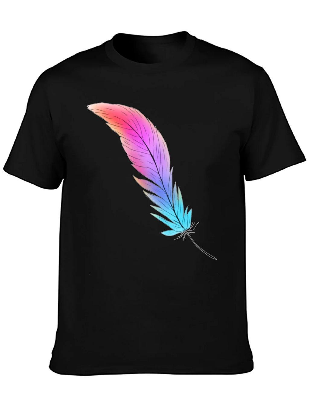 Feather Graphic Tee - Soft Cotton Blend product image 3