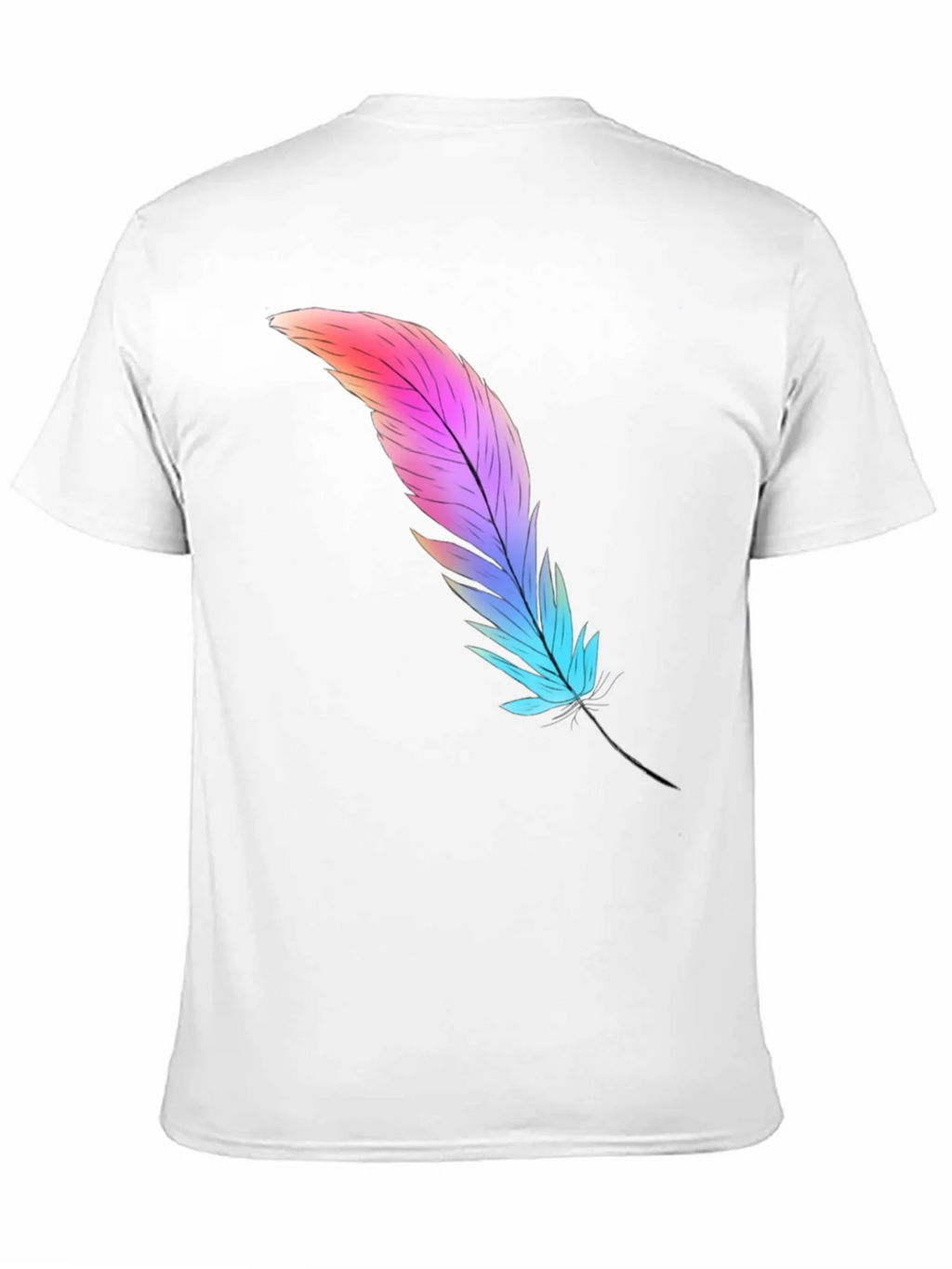 Feather Graphic Tee - Soft Cotton Blend product image 9
